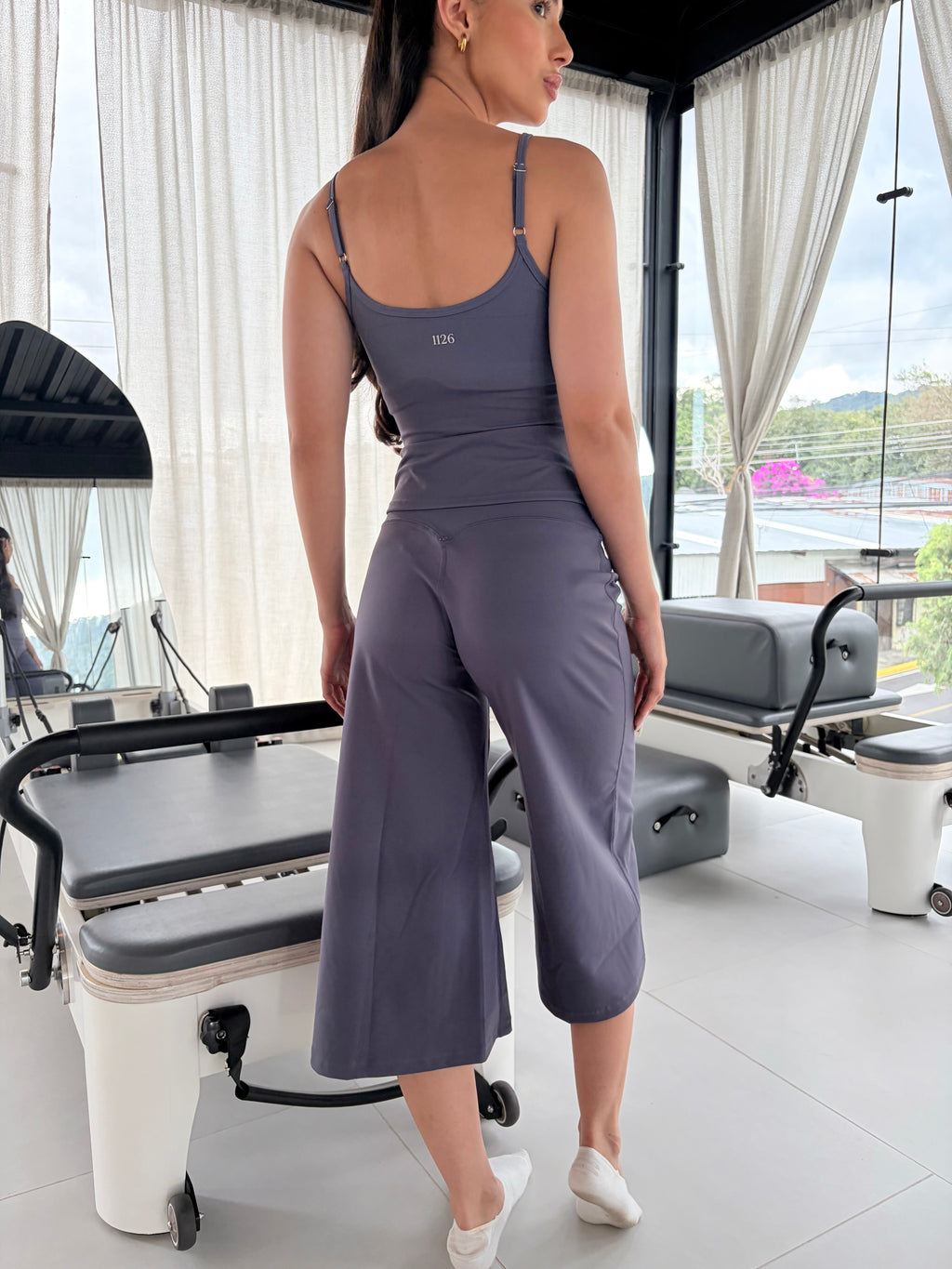 thank top flare Capri Set