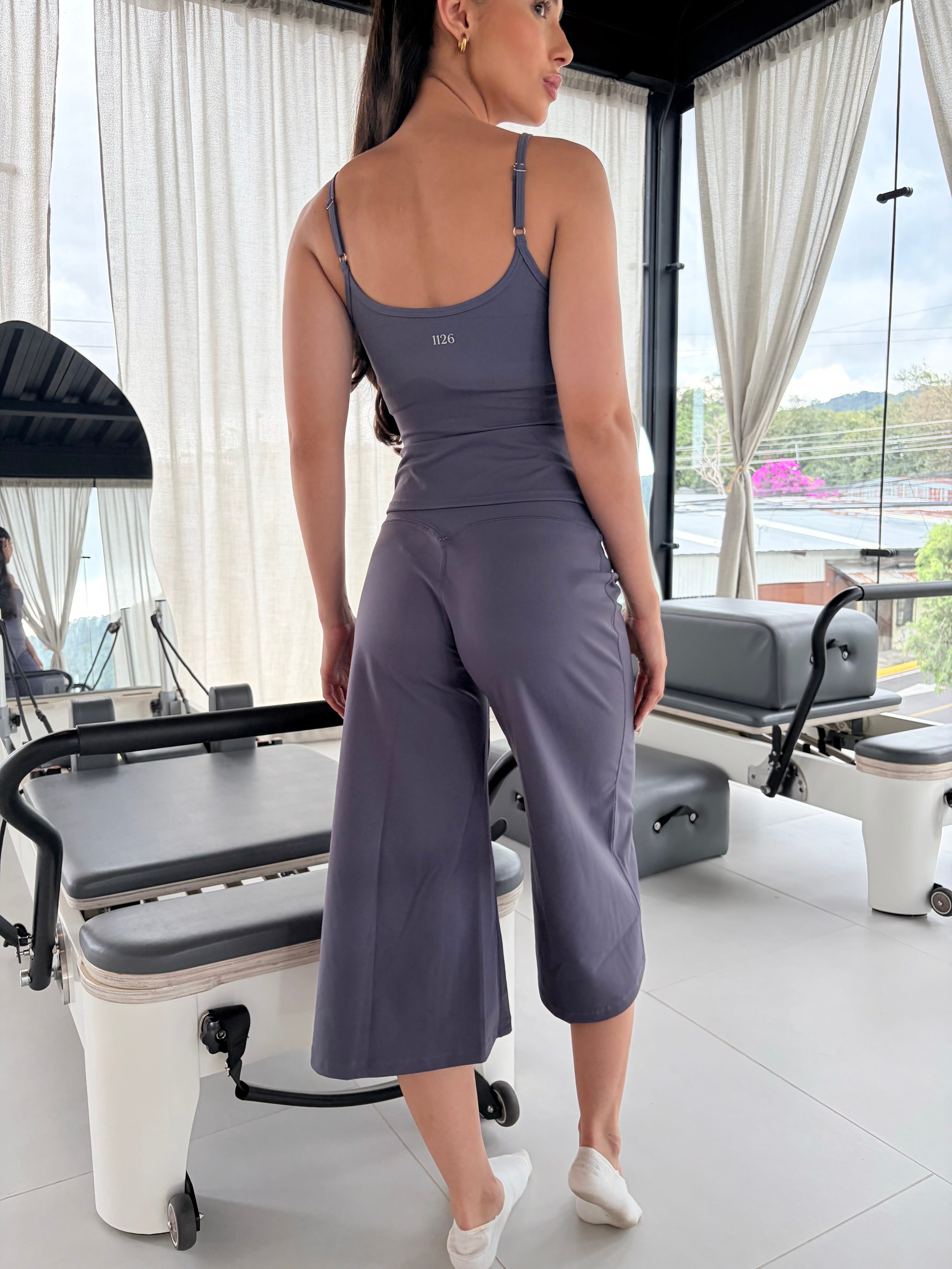thank top flare Capri Set