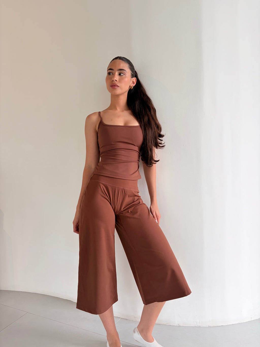 thank top flare Capri Set