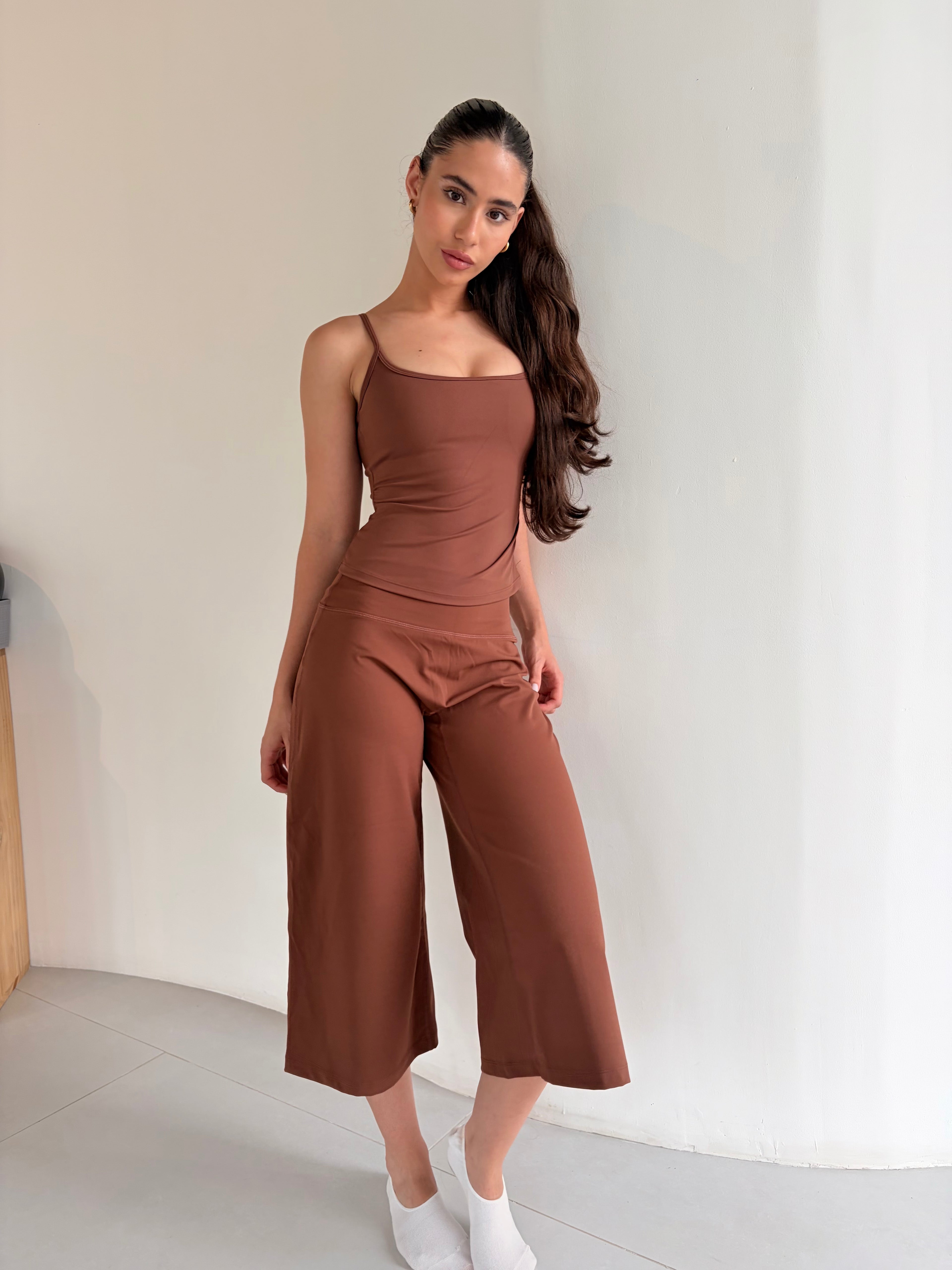 thank top flare Capri Set